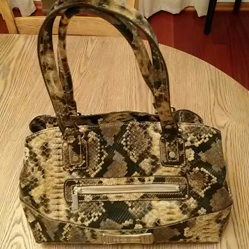 Dana Buchman snakeskin purse